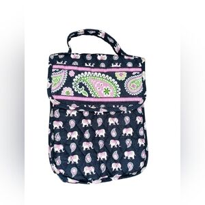 Vera Bradley Black and Pink Paisley Bag